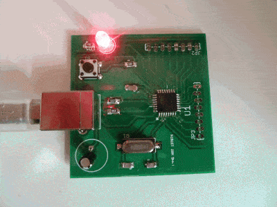Blink LED microcontroller circuit