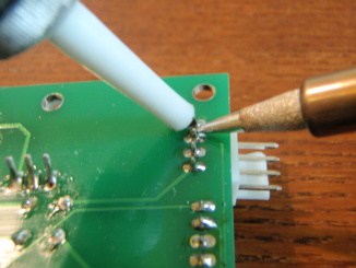 Desolder using a solder pump