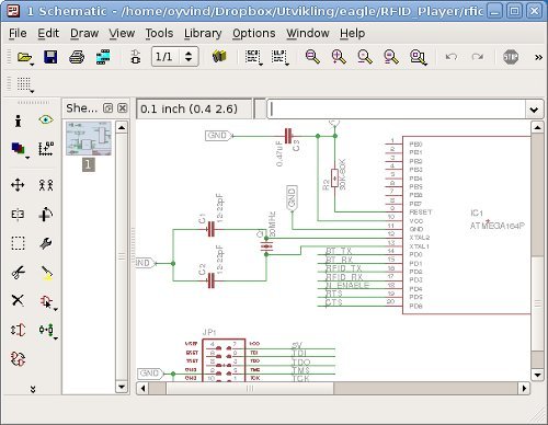 Schematic with microcontroller