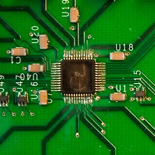 An integrated circuit made in 2008 by Oyvind Dahl