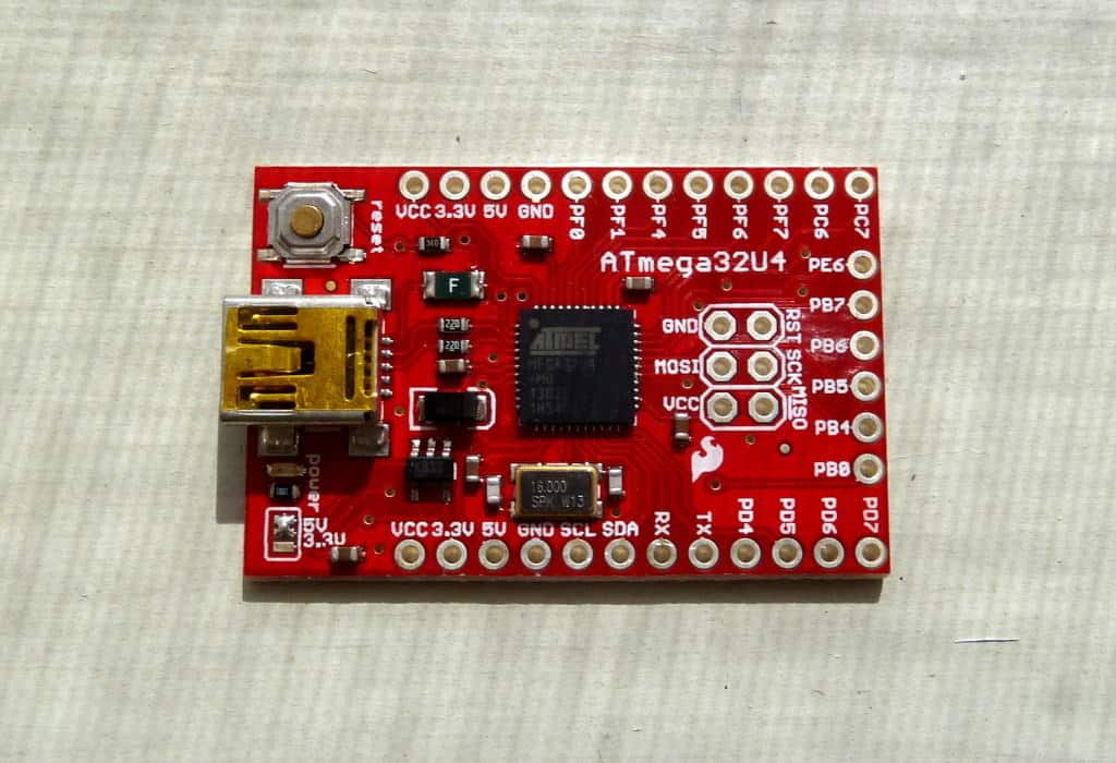 Microcontroller Board ATmega32u4 from Sparkfun