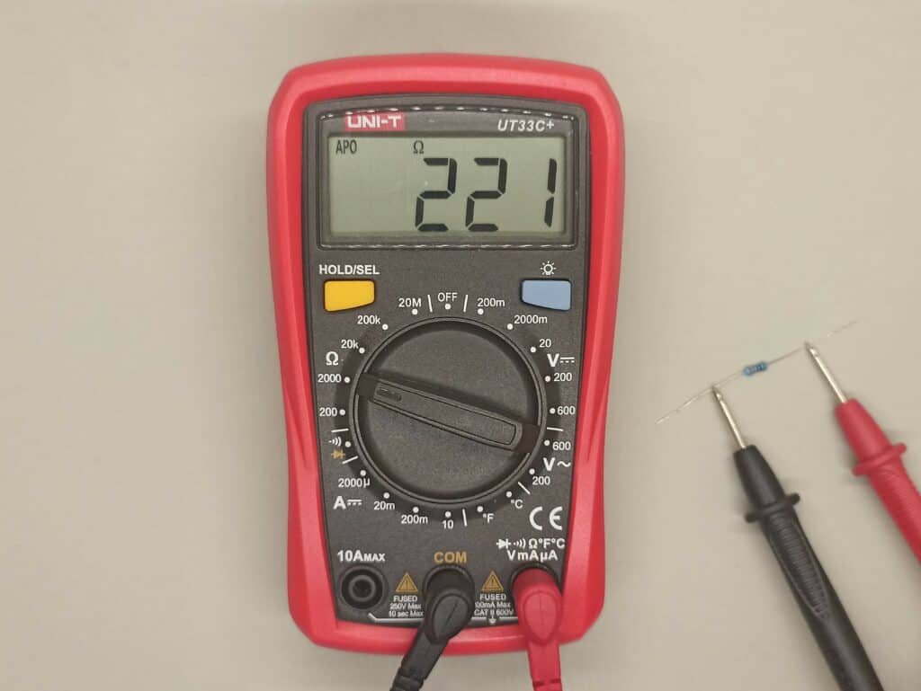 How to measure resistance with a multimeter