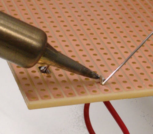 How to solder step 2