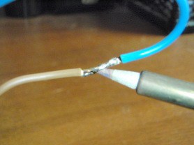 Soldering two wires