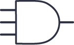 3-input AND gate symbol