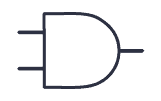 Schematic symbol for AND gate