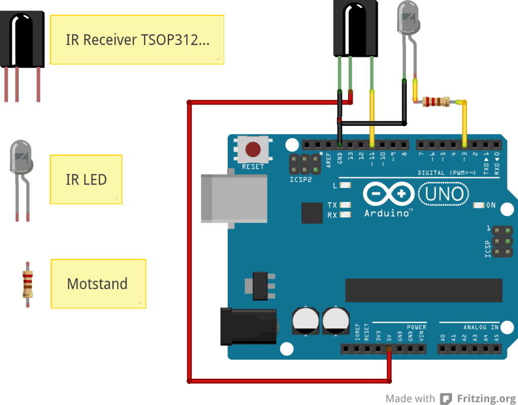 Arduino Remote Control Connection Diagram