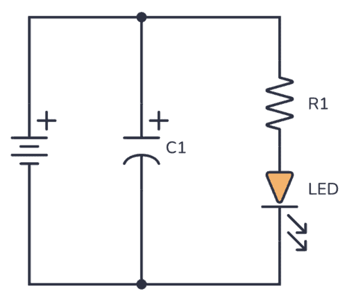 Practical circuit for understanding capacitors
