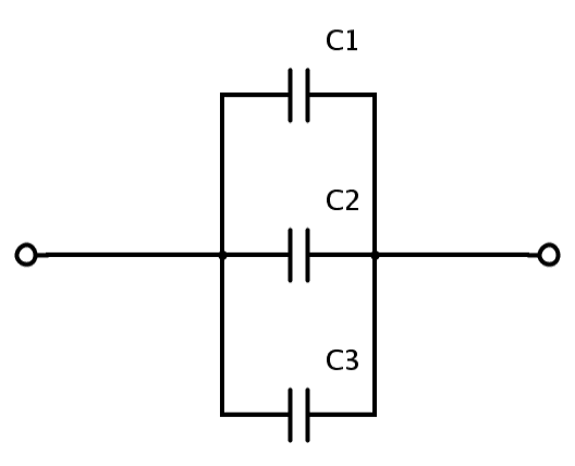 Capacitance in a parallel circuit
