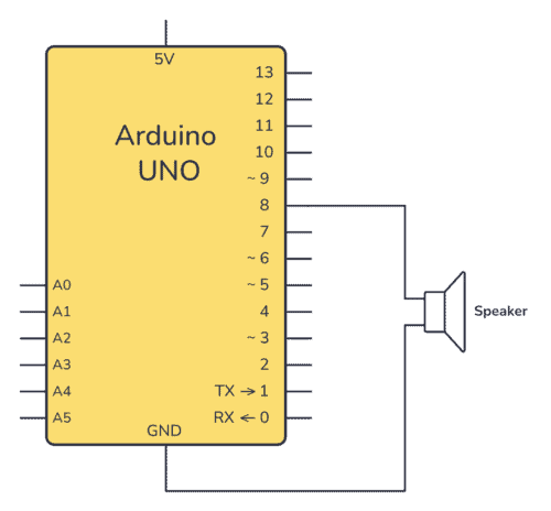 Arduino speaker schematic