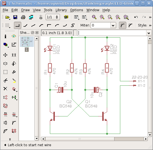PCB Design Software Screenshot of Eagle