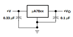 LM7805 datasheet example circuit