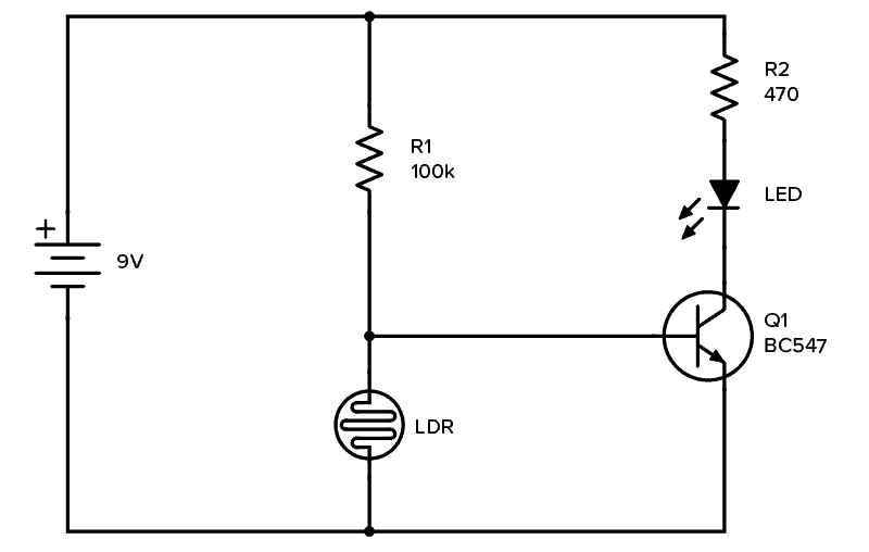 Night light circuit diagram