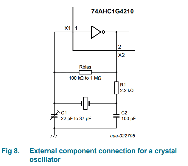 How to setup cd4060 with crystal / pierce oscillator