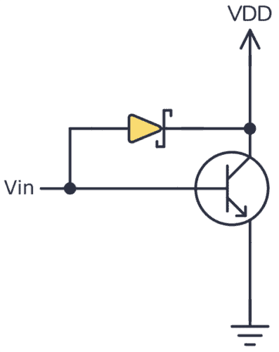 Schottky clamped transistor 