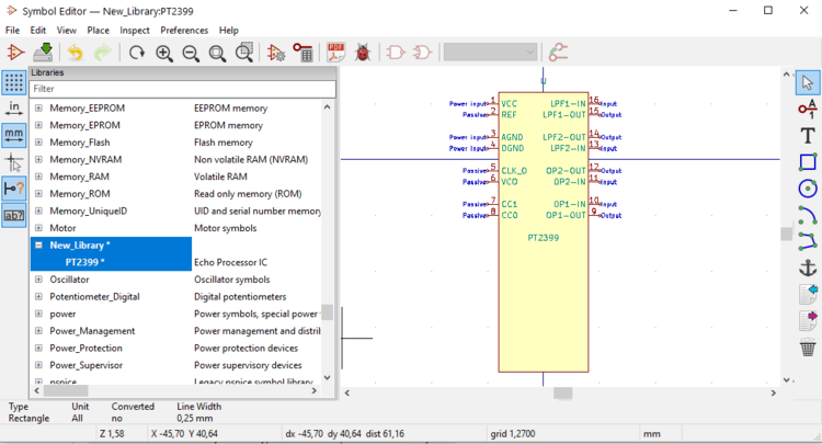 Stretching the component symbol in kicad