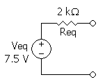 Thevenin equivalent circuit